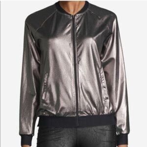 Casall Metallic Sparkle and Shimmer Sportswear Jacket size 34=4 NWT